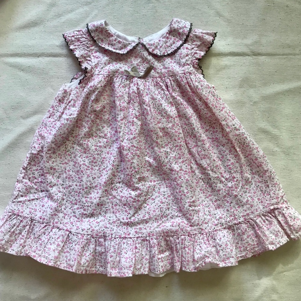 Baby girl Pink floral dress 6-9months